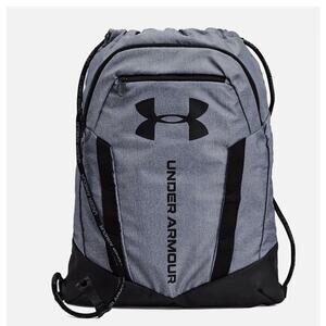 Under Armour Unisex Undeniable Sackpack Backpack Drawstring gym Gray Black NWT